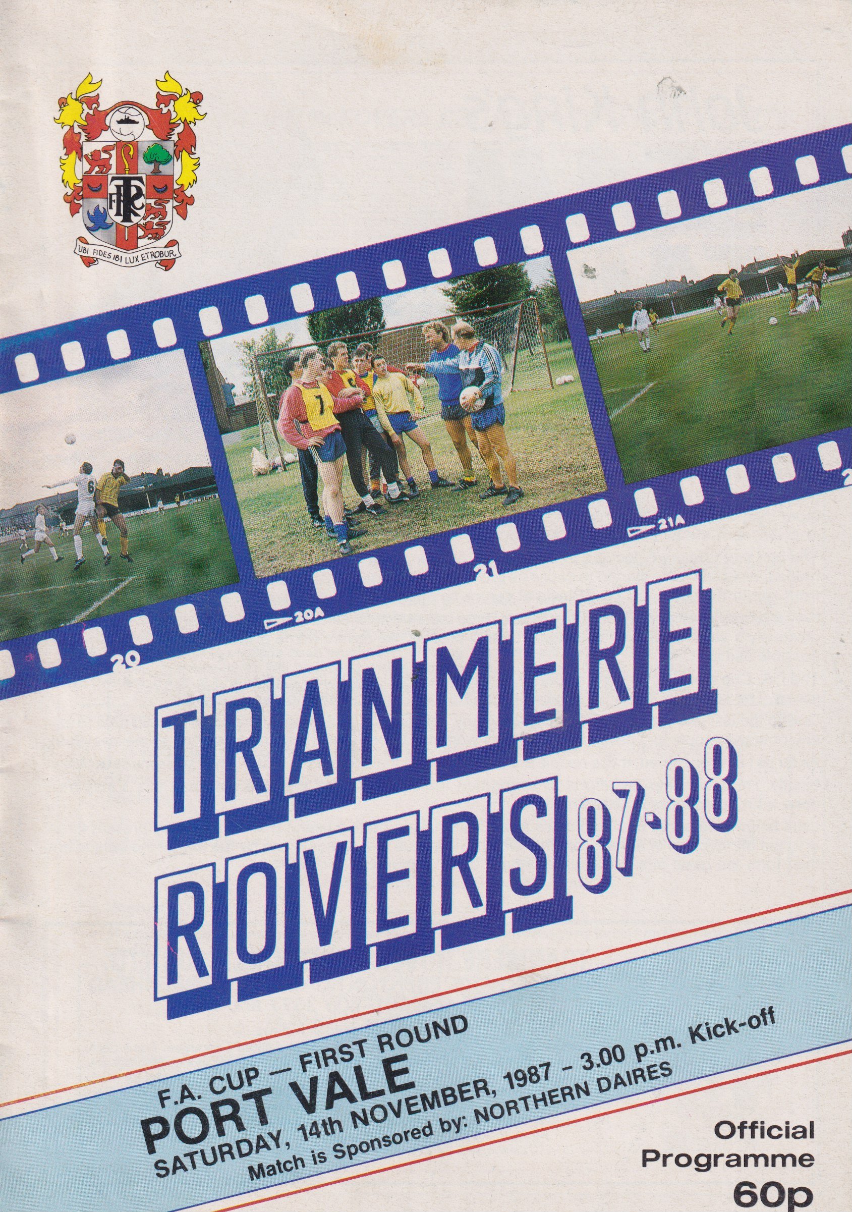 Tranmere Rovers v Port Vale match programme